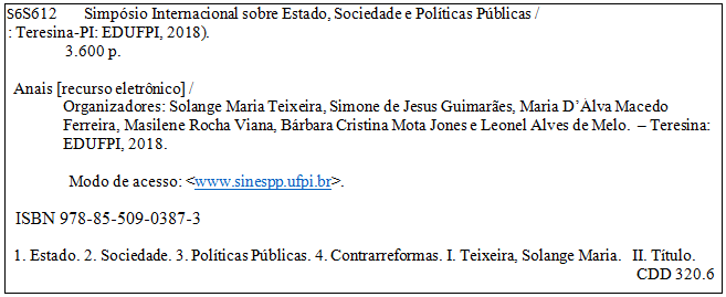 Ficha Catalográfica
